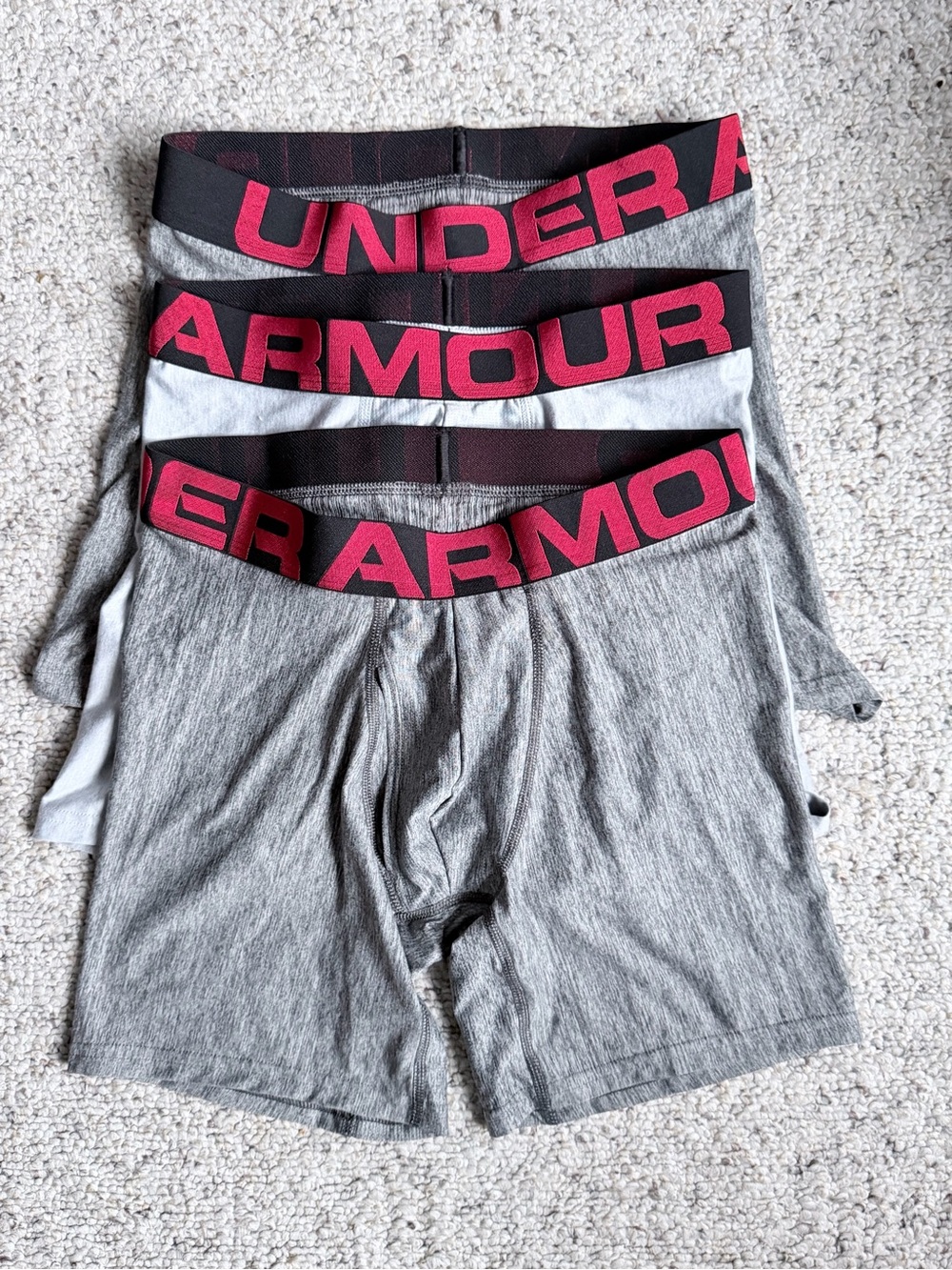 Under Armour Men’s Tech 6” Boxerjock | 3 piece | Size SM